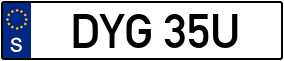 Trailer License Plate
